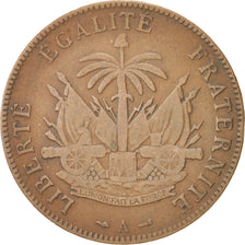 Haiti, 2 Centimes, 1886, EF(40-45), Bronze, KM:49