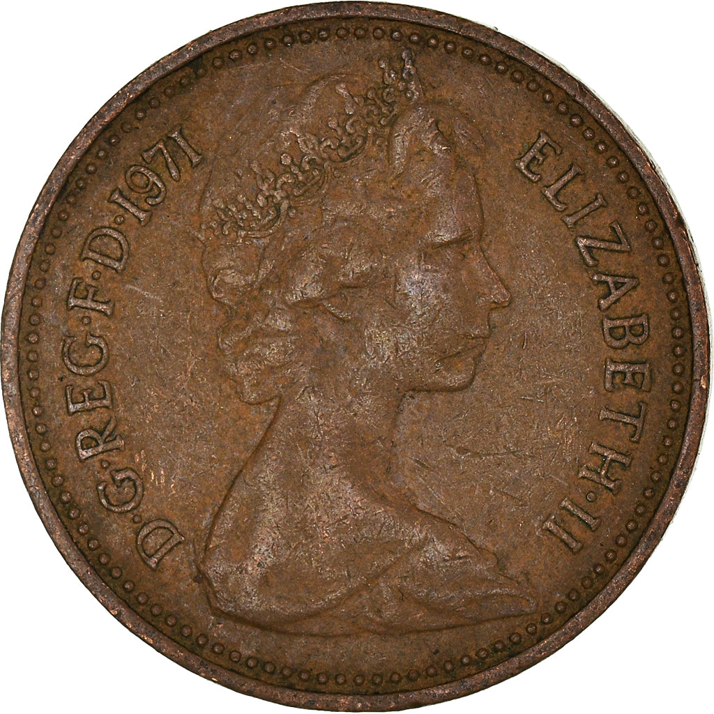Coin, Great Britain, New Penny, 1971