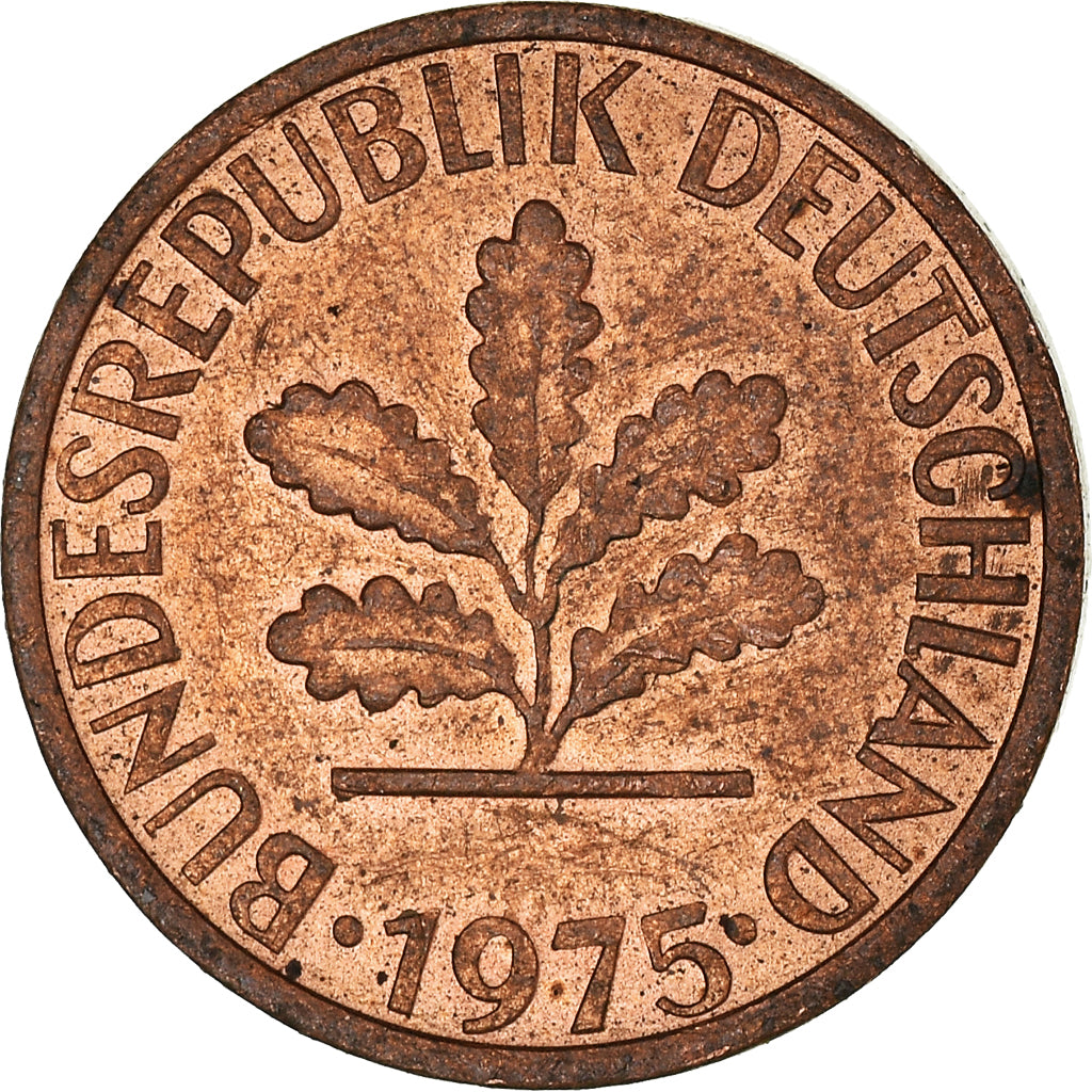 Moneta, Niemcy - RFN, Pfennig, 1975