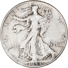 Monnaie, États-Unis, Walking Liberty Half Dollar, Half Dollar, 1944, U.S. Mint