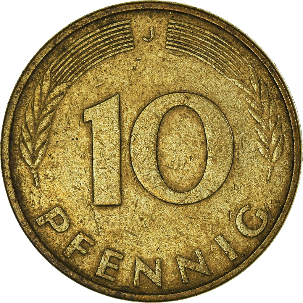 Moneda, ALEMANIA - REPÚBLICA FEDERAL, 10 Pfennig, 1981