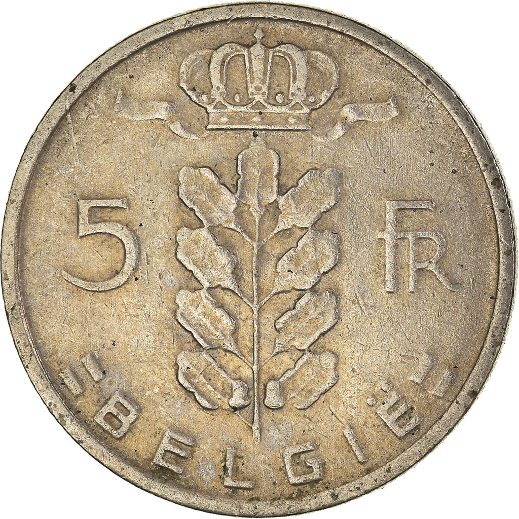 Münze, Belgien, 5 Francs, 5 Frank, 1968