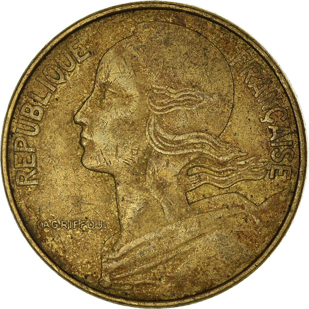 Coin, France, 10 Centimes, 1975