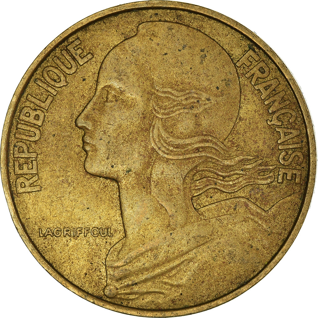 Moneta, Francja, 20 Centimes, 1973