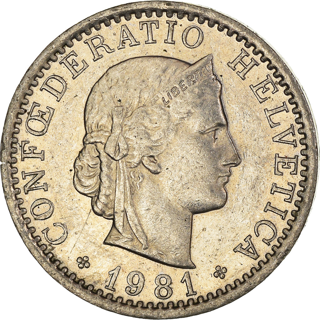 Moneta, Svizzera, 20 Rappen, 1981
