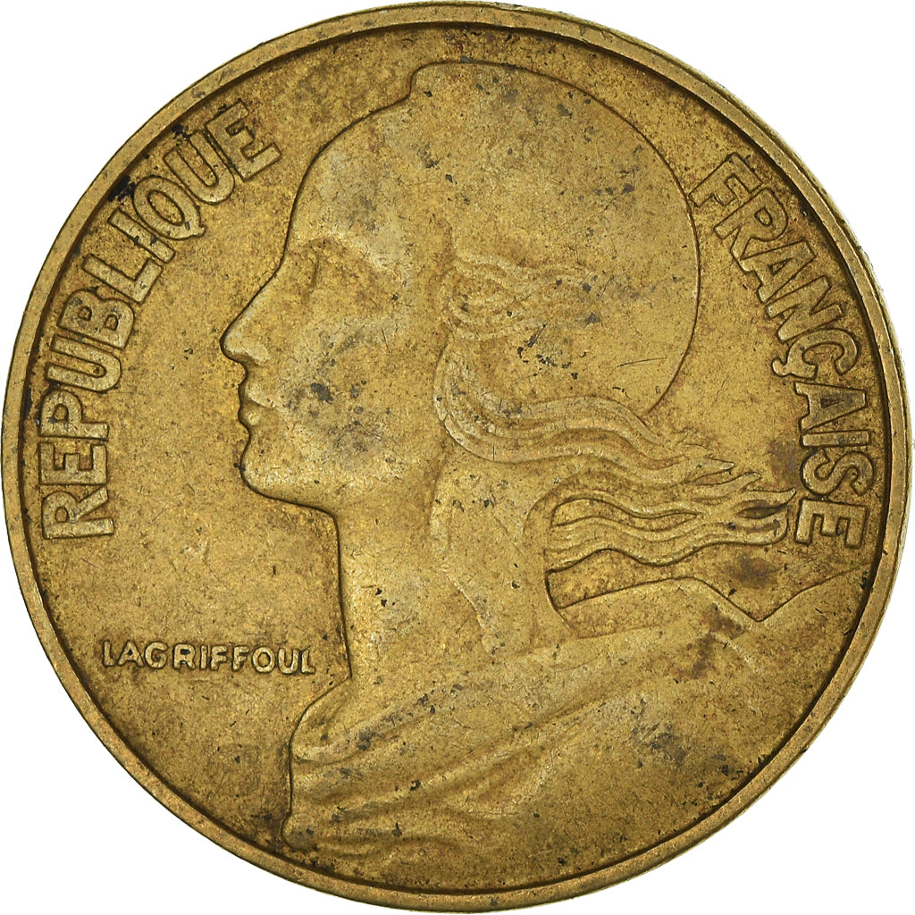 Munten, Frankrijk, 20 Centimes, 1969
