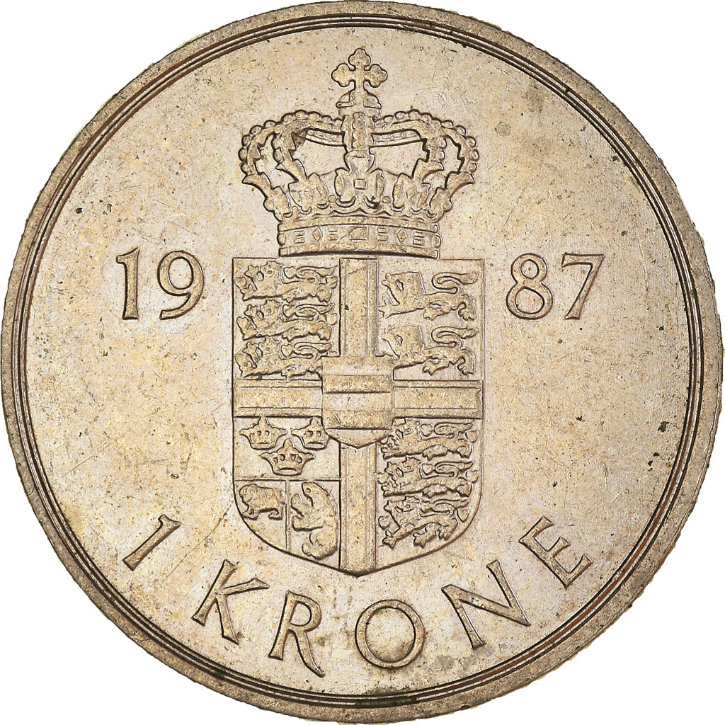 Coin, Denmark, Krone, 1987