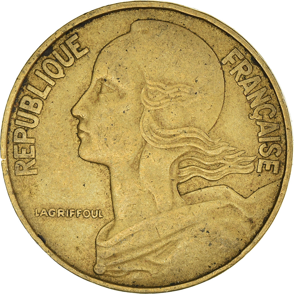 Moeda, França, 20 Centimes, 1963