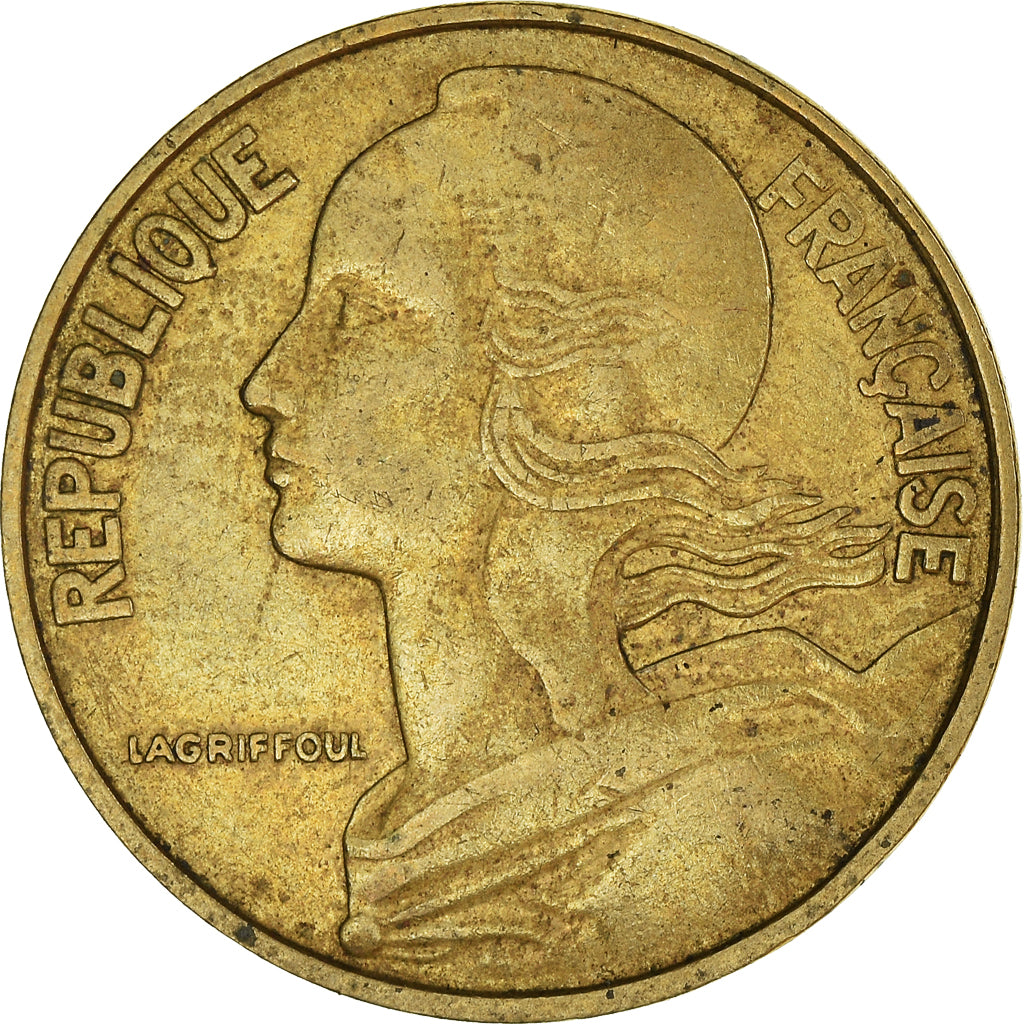 Munten, Frankrijk, 20 Centimes, 1969