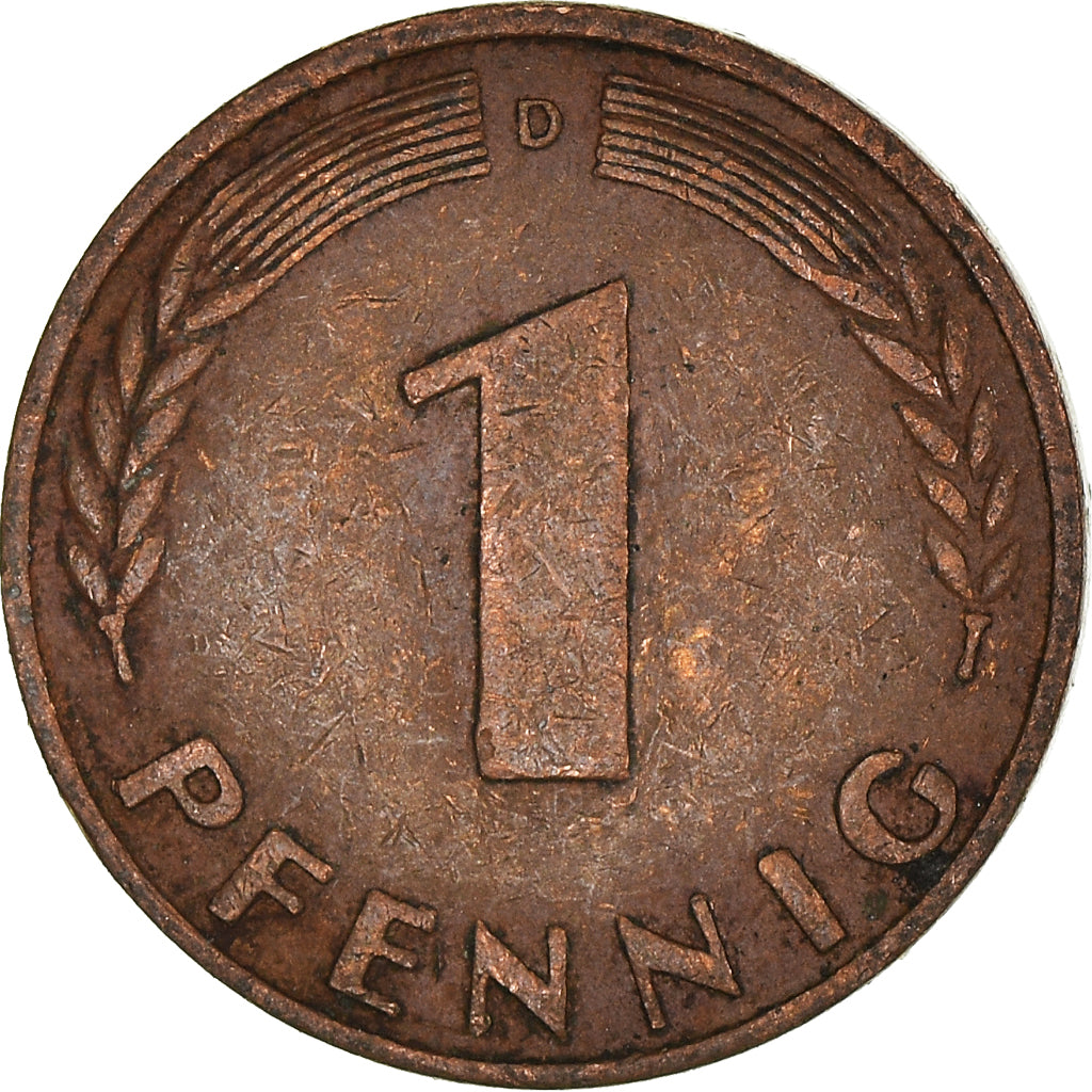 Monnaie, République fédérale allemande, Pfennig, 1950