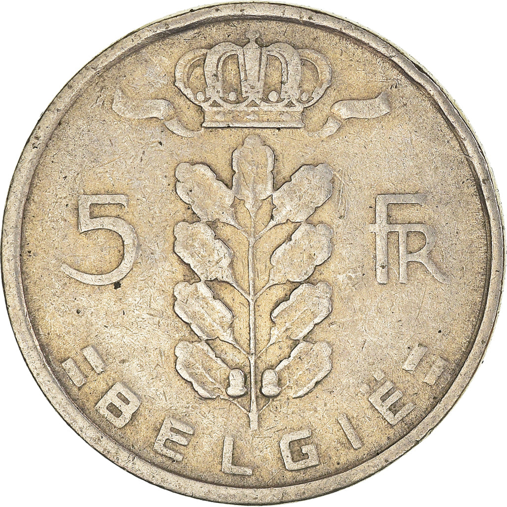 Moneta, Belgia, 5 Francs, 5 Frank, 1949