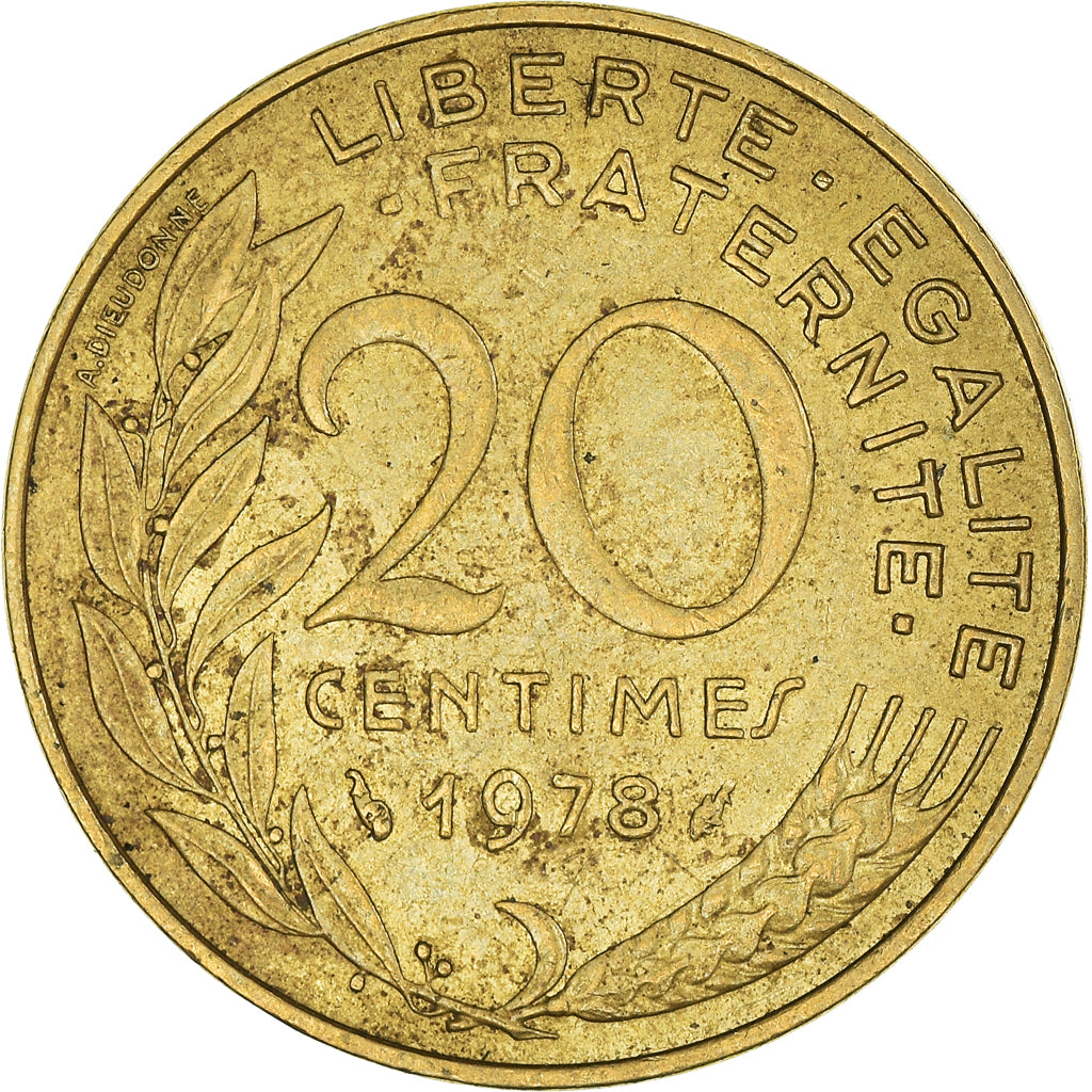 Münze, Frankreich, 20 Centimes, 1978