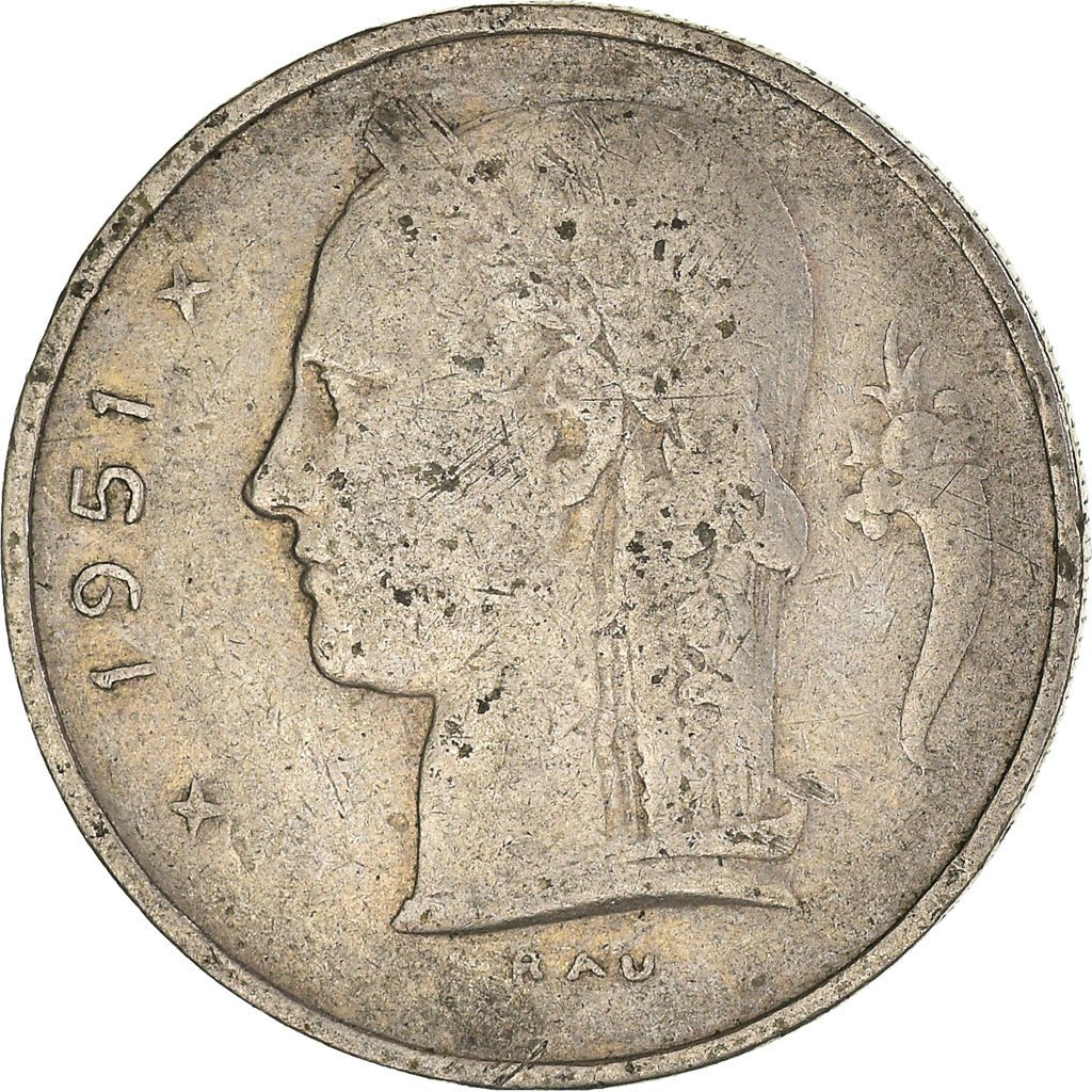 Coin, Belgium, Franc, 1951