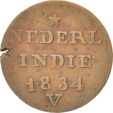 NETHERLANDS EAST INDIES, SUMATRA, ISLAND OF, 2 Cents, Double Duit, 1834, VF(3...