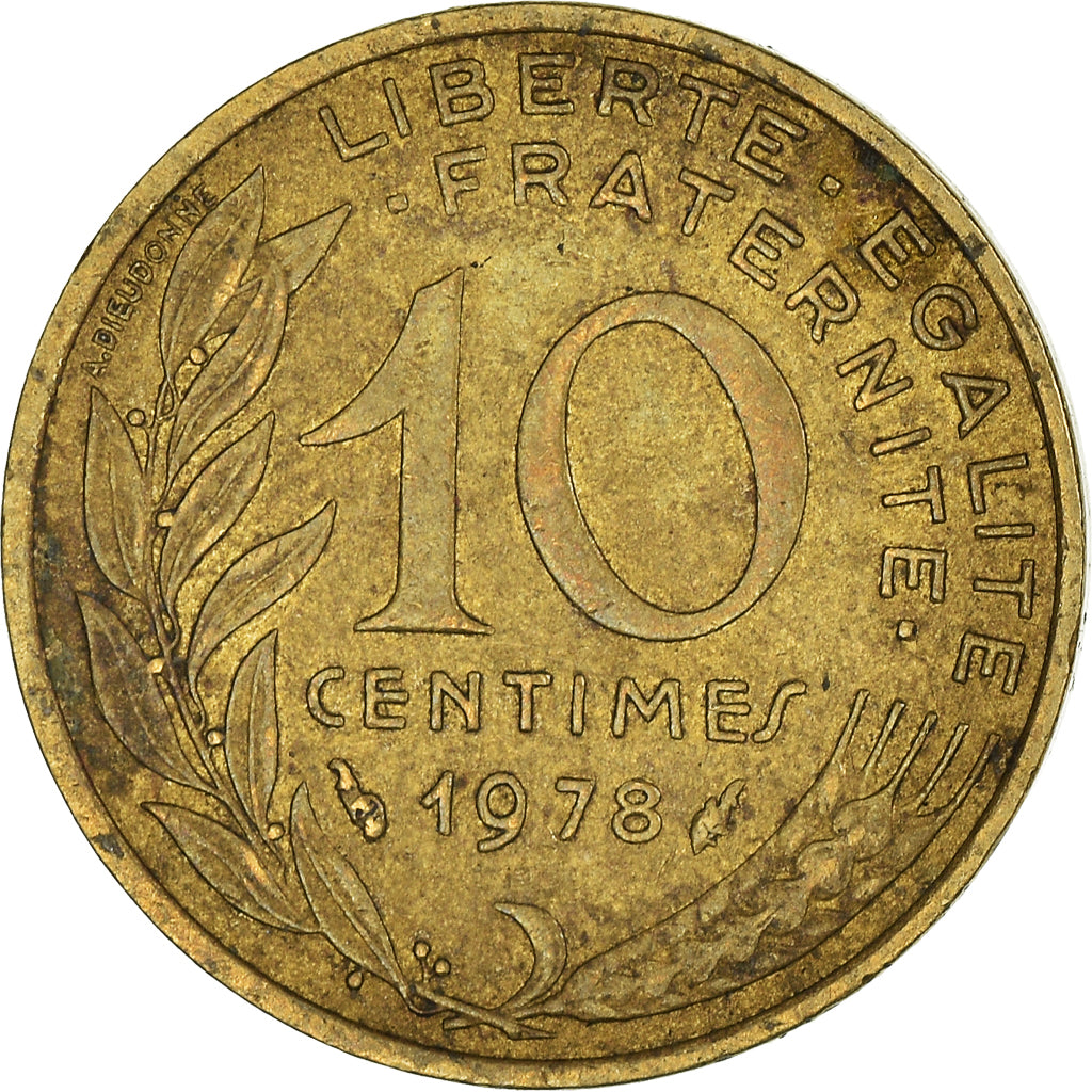 Coin, France, 10 Centimes, 1978