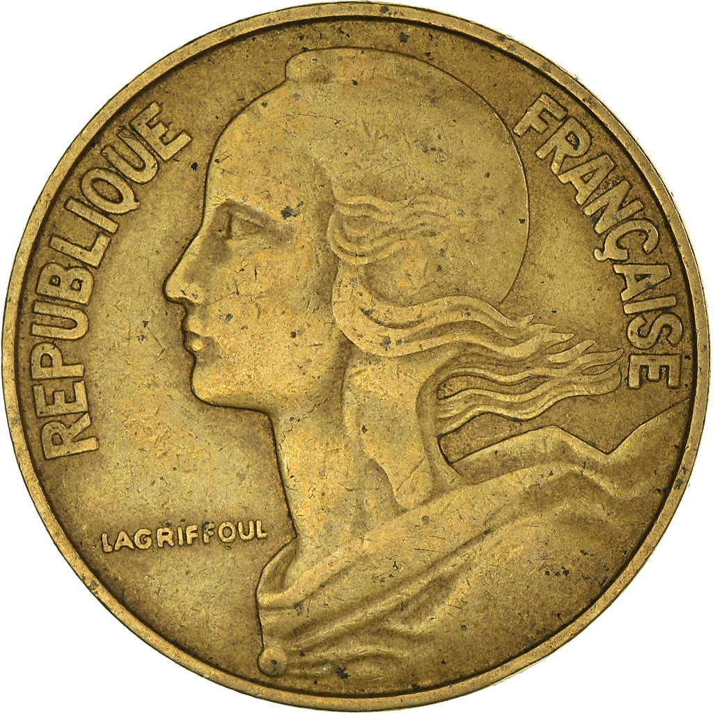 Coin, France, 20 Centimes, 1964