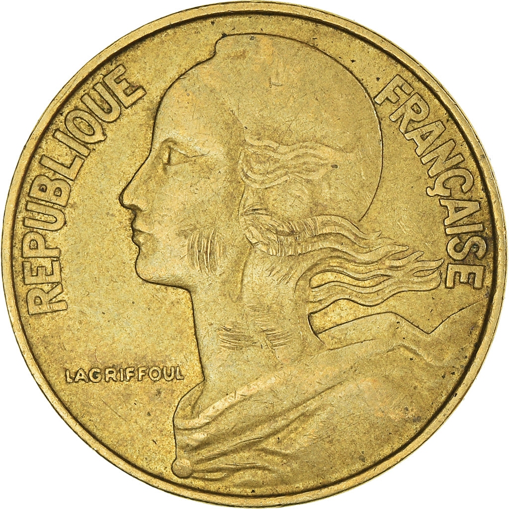 Munten, Frankrijk, 20 Centimes, 1970