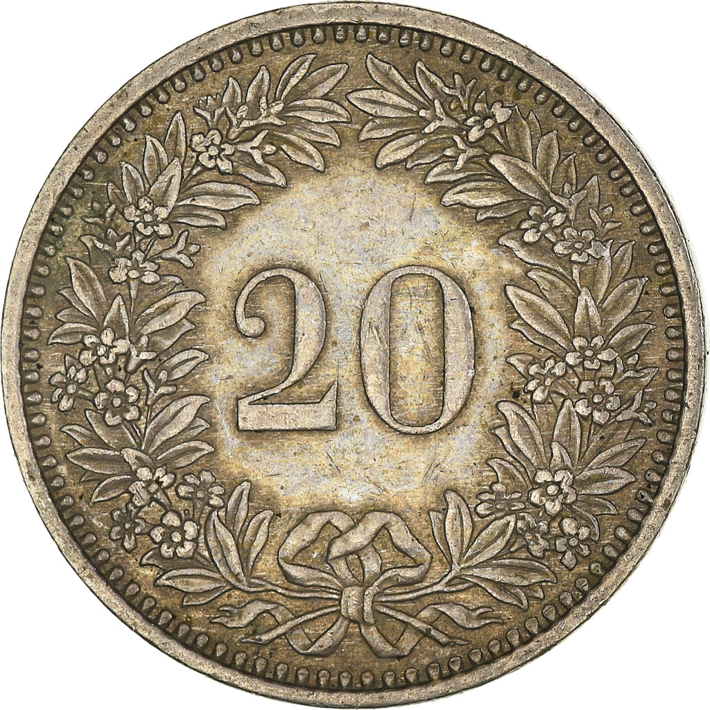 Moneta, Szwajcaria, 20 Rappen, 1985