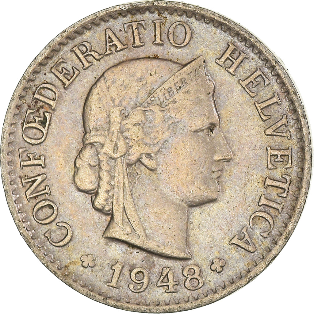 Münze, Schweiz, 5 Rappen, 1948