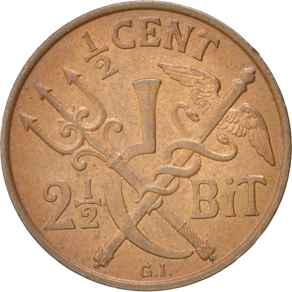 Danish West Indies, Christian IX, 1/2 Cent, 2-1/2 Bit, 1905, Copenhagen, MS(6...