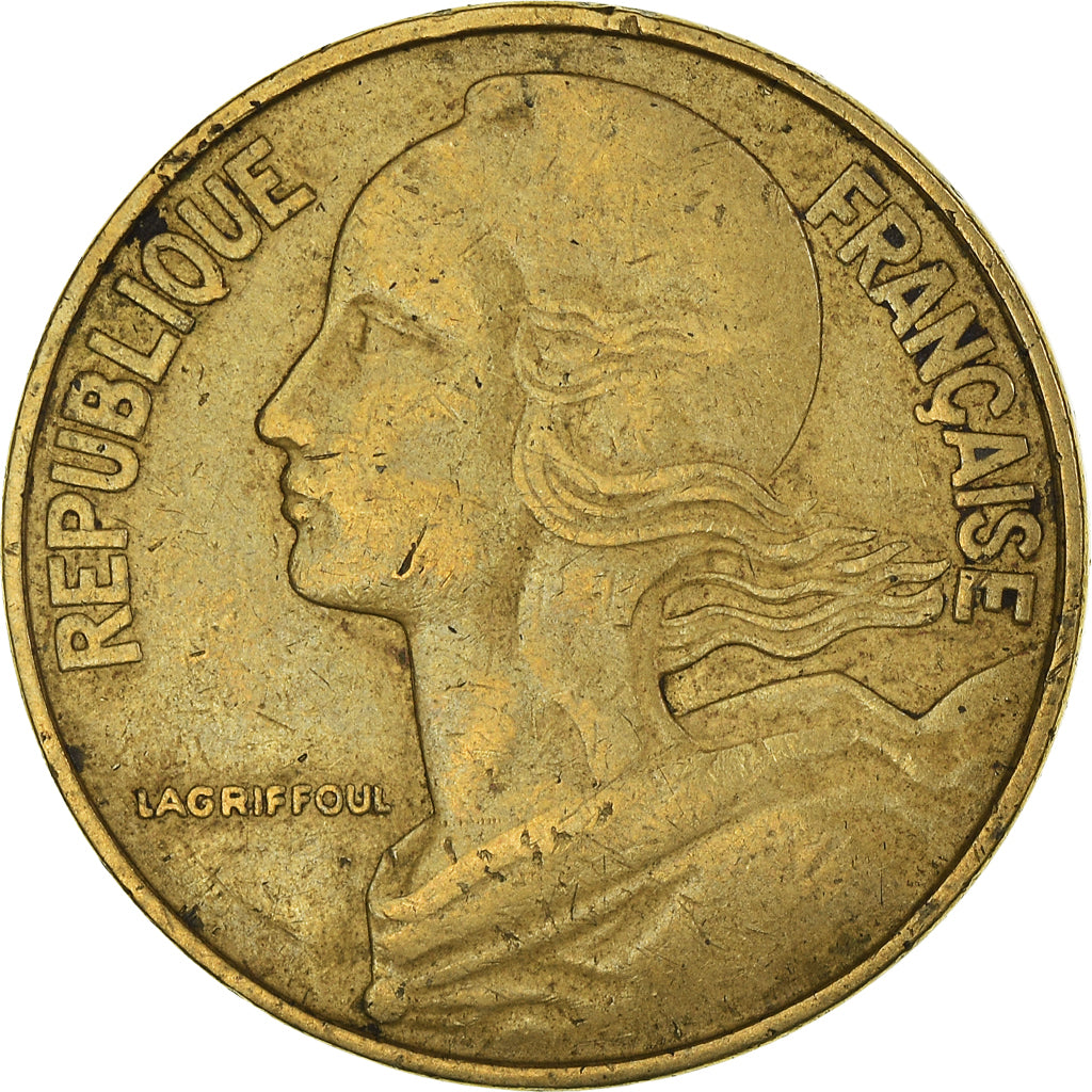 Moeda, França, 20 Centimes, 1963