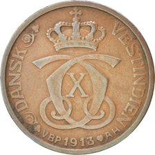 Danish West Indies, Cent, 5 Bit, 1913, Copenhagen, EF(40-45), Bronze, KM:83