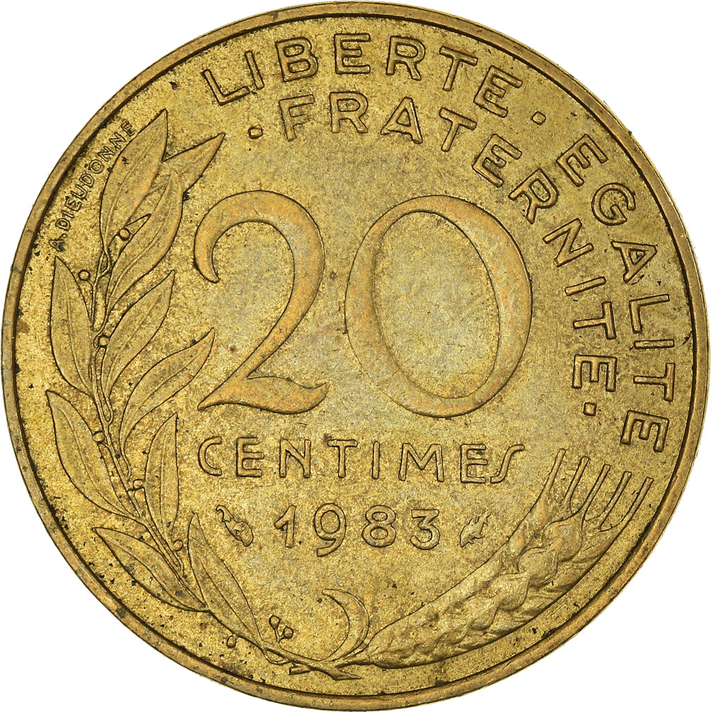 Münze, Frankreich, 20 Centimes, 1983