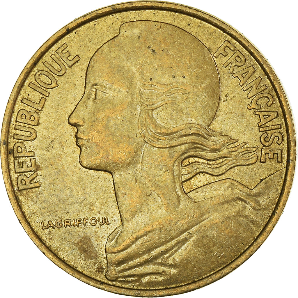 Moneta, Francja, 10 Centimes, 1990