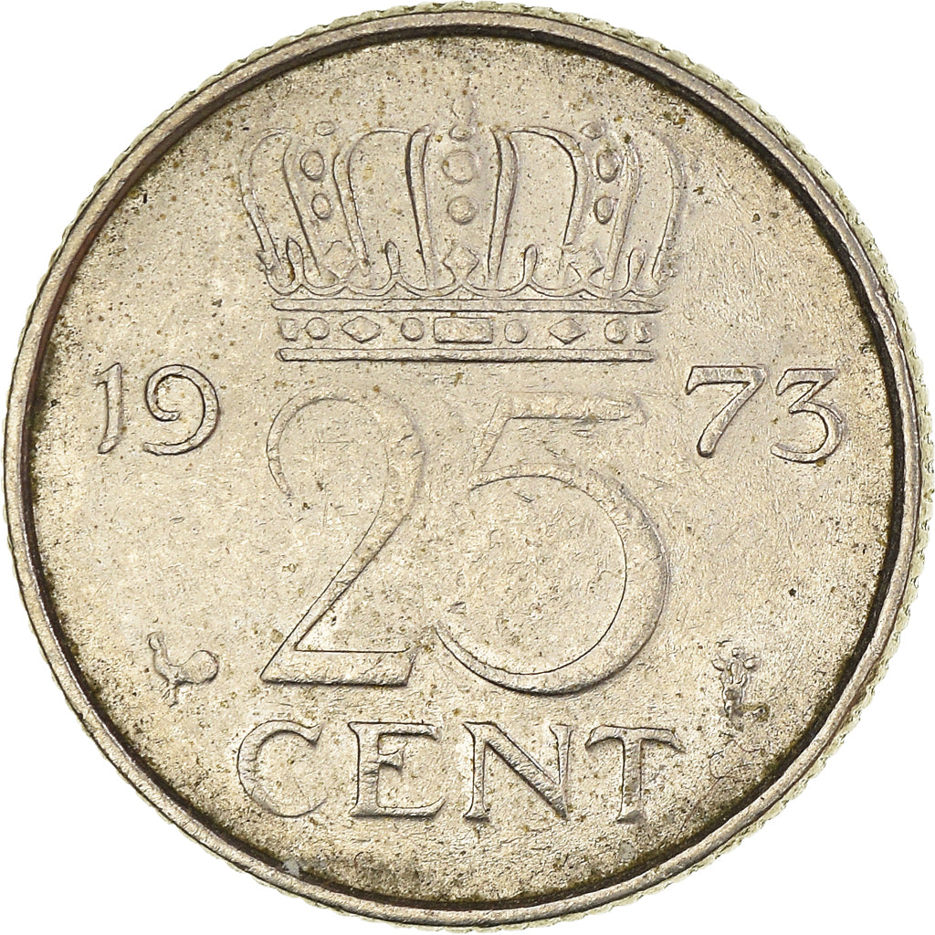 Moneta, Paesi Bassi, 25 Cents, 1973