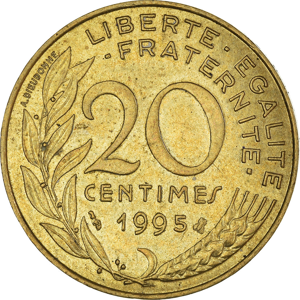 Münze, Frankreich, 20 Centimes, 1995