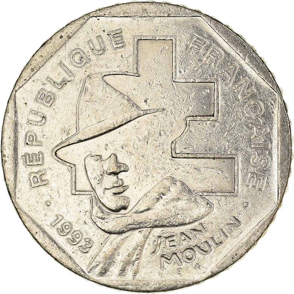 Moneta, Francia, 2 Francs, 1993