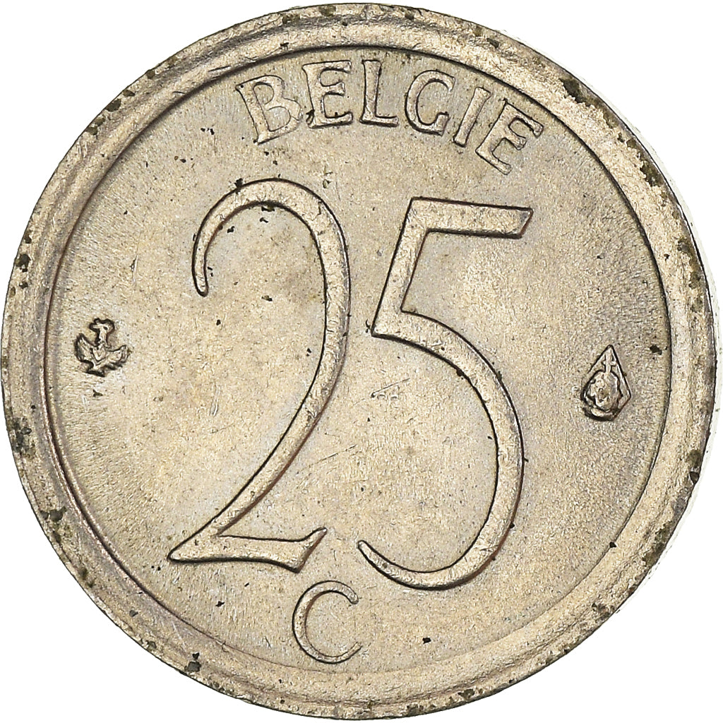 Moneta, Belgio, 25 Centimes, 1971