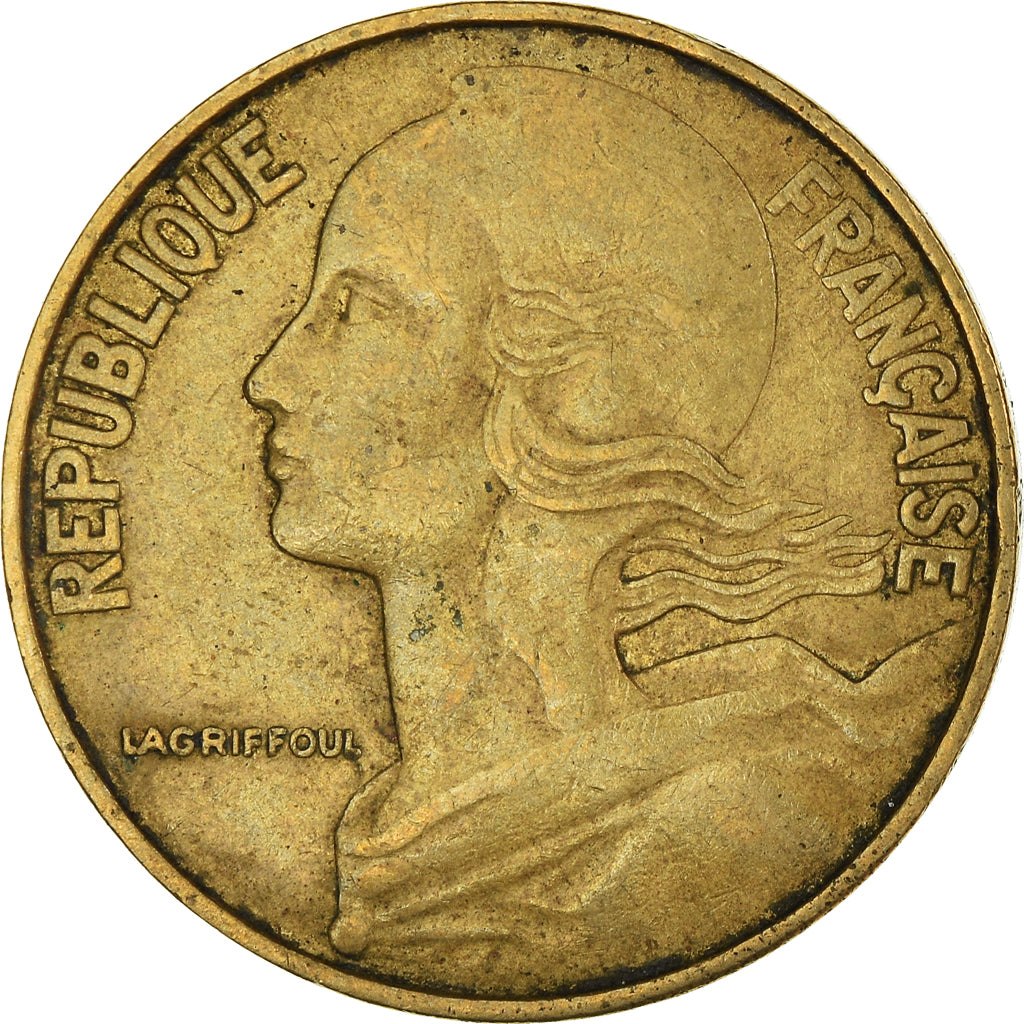 Moeda, França, 20 Centimes, 1968