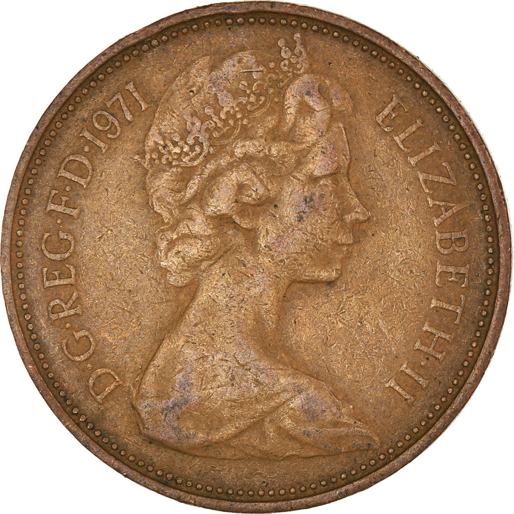 Coin, Great Britain, 2 New Pence, 1971