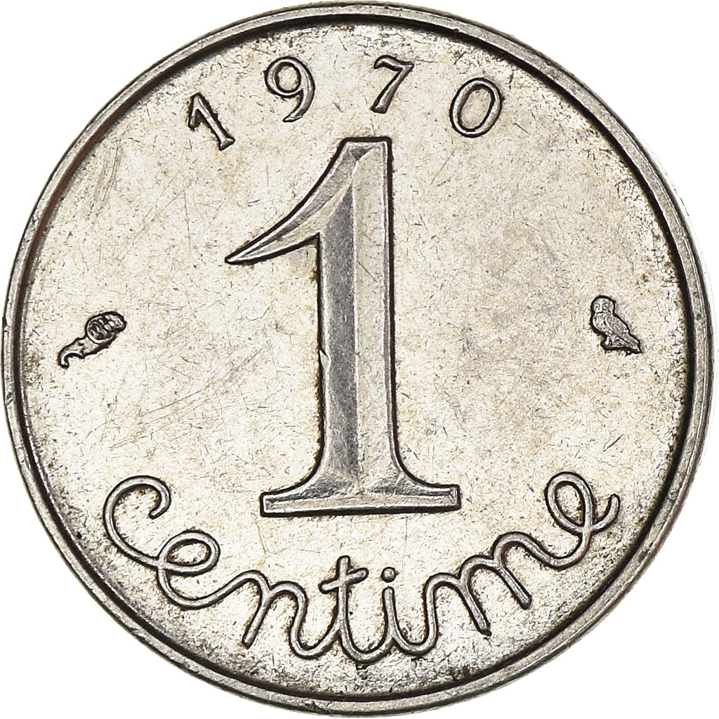 Moeda, França, Centime, 1970