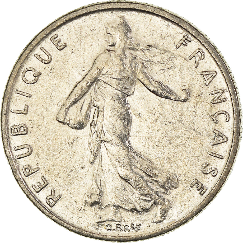 Münze, Frankreich, 1/2 Franc, 1991