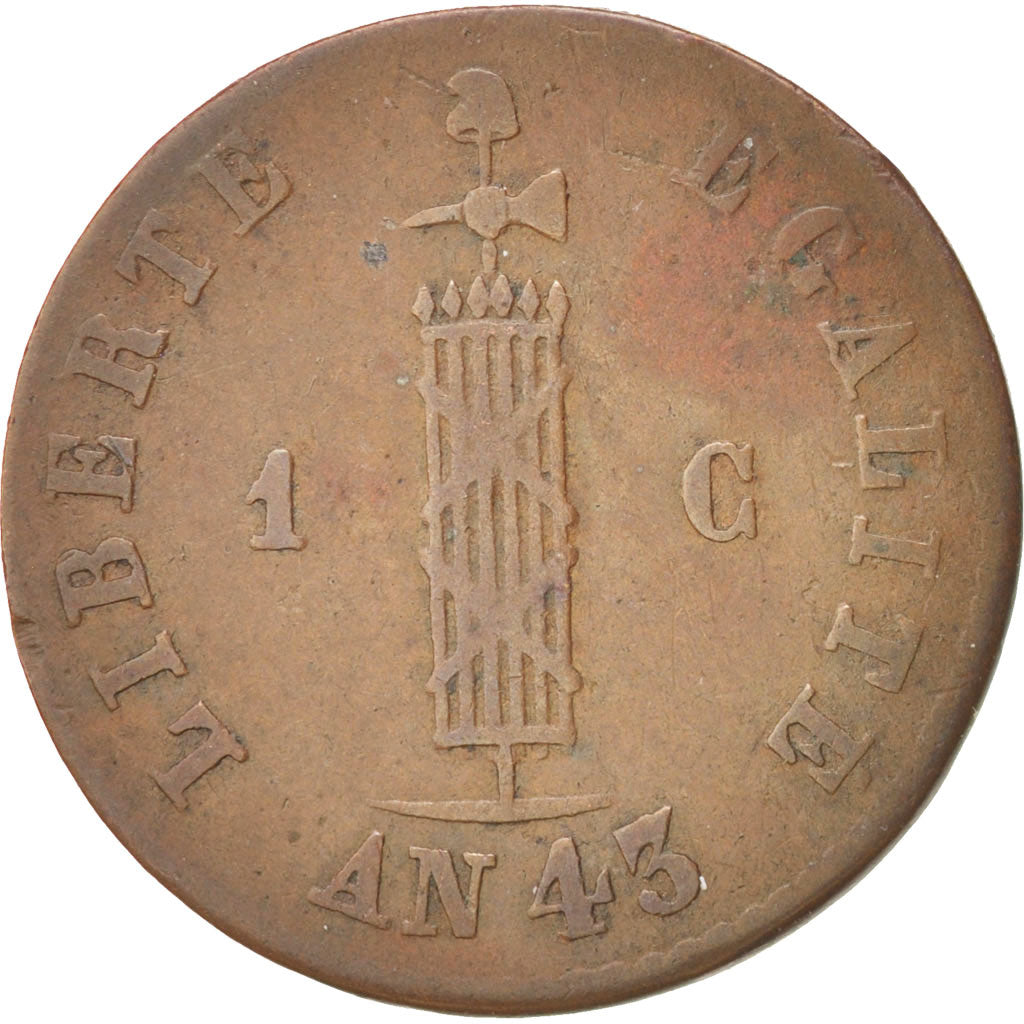 Moneda, Haití, Centime, 1846, BC+, Cobre, KM:25.1