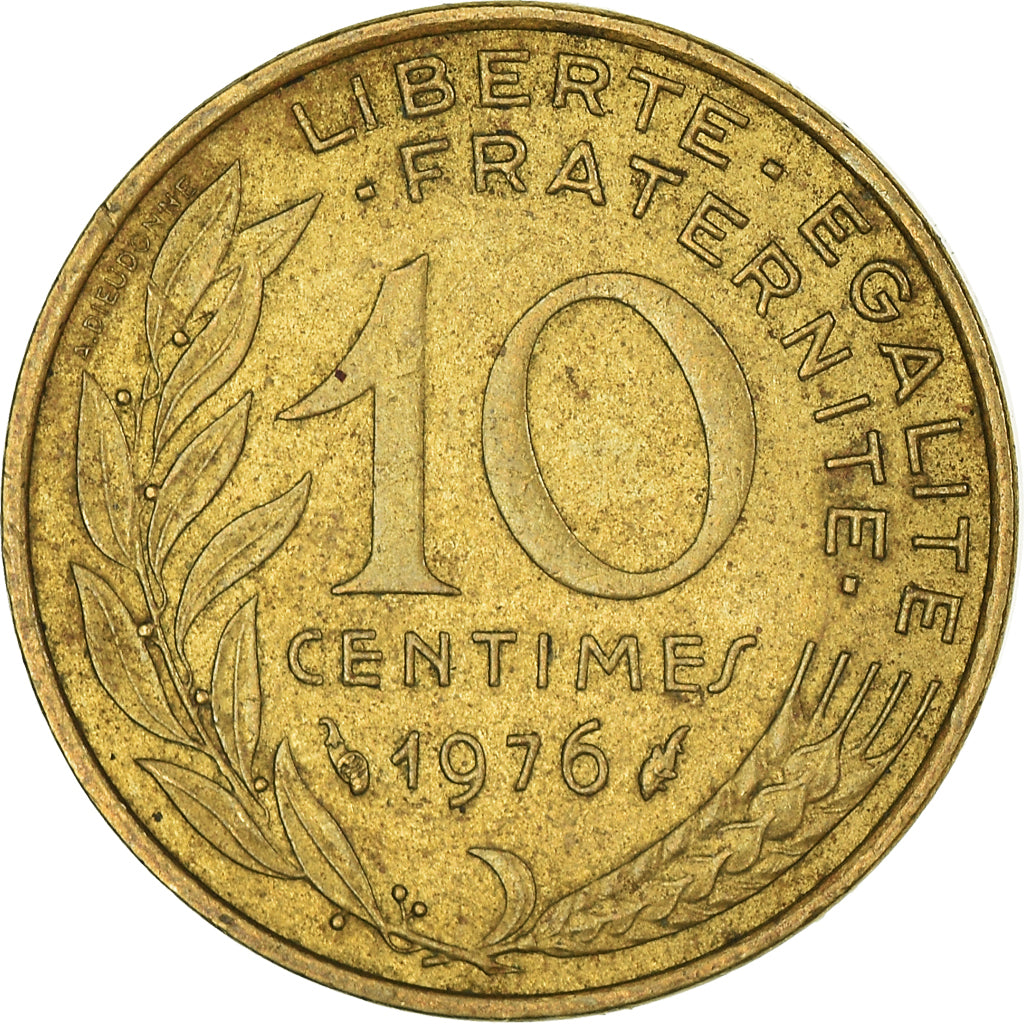 Moneta, Francia, 10 Centimes, 1976