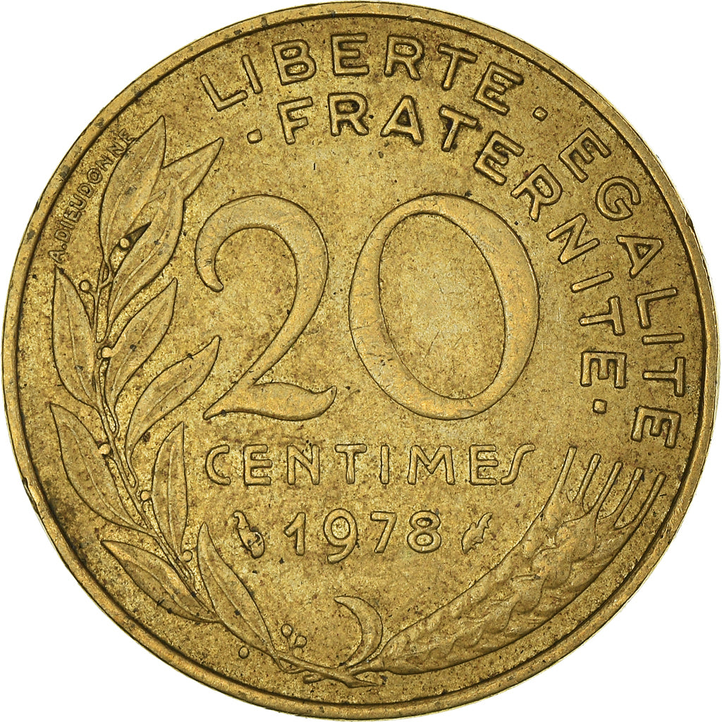 Münze, Frankreich, 20 Centimes, 1978