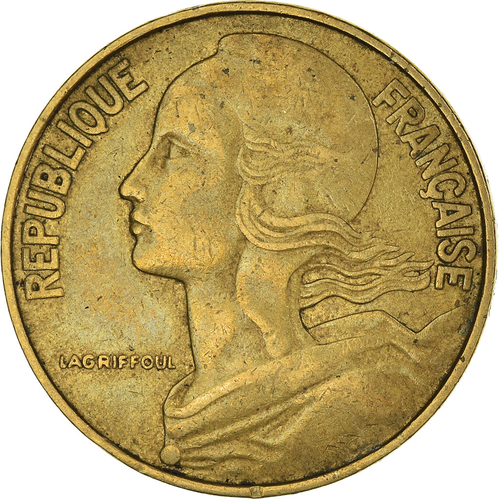 Moeda, França, 20 Centimes, 1971