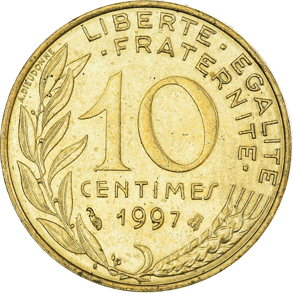 Coin, France, 10 Centimes, 1997