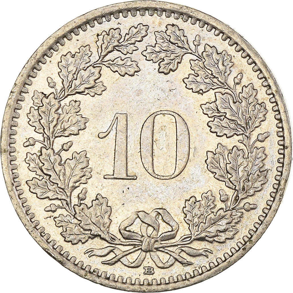 Münze, Schweiz, 10 Rappen, 1991