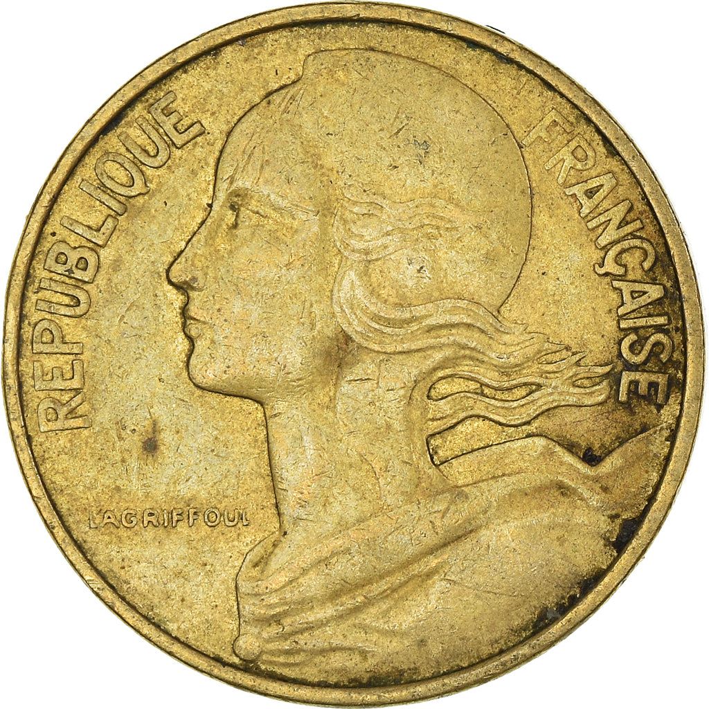 Moeda, França, 10 Centimes, 1977