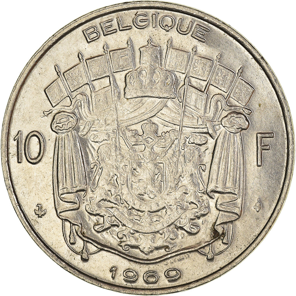 Monnaie, Belgique, 10 Francs, 10 Frank, 1969