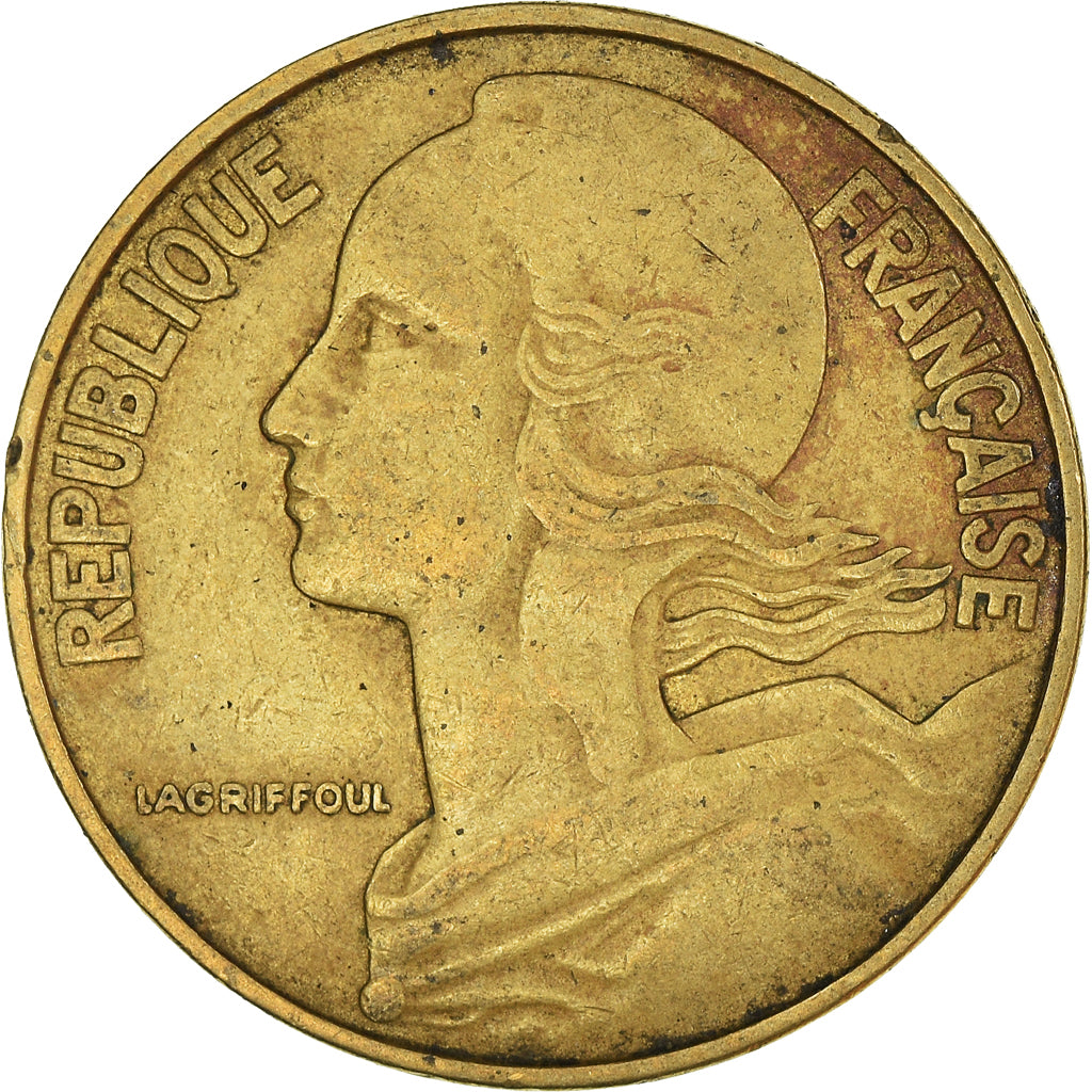 Munten, Frankrijk, 20 Centimes, 1969