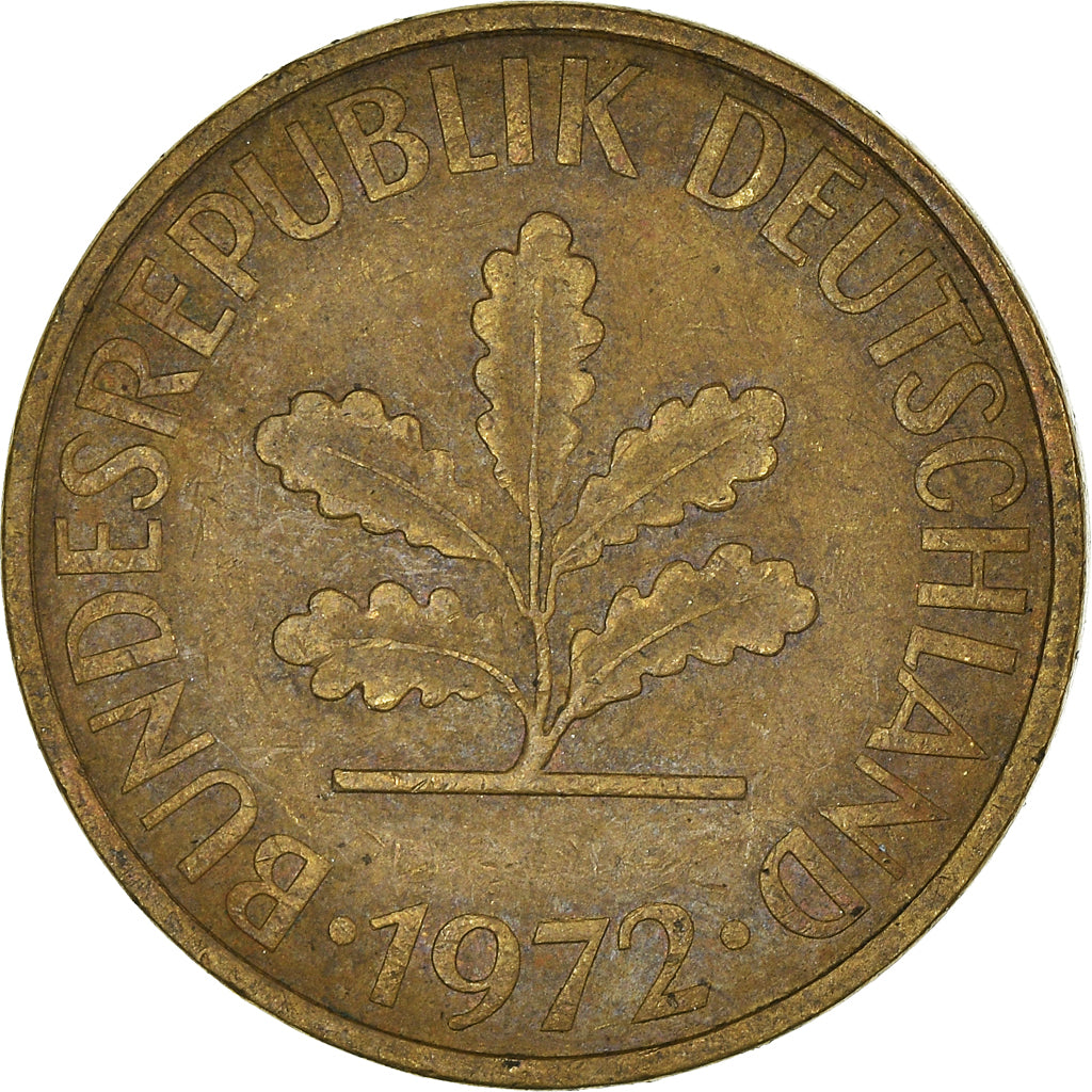 Moneta, Niemcy - RFN, 10 Pfennig, 1972