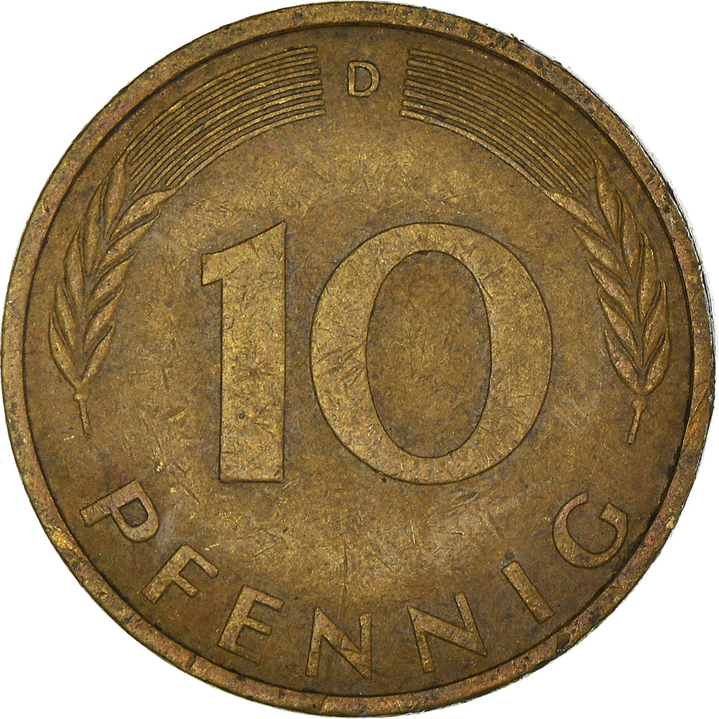 Moneta, Niemcy - RFN, 10 Pfennig, 1972