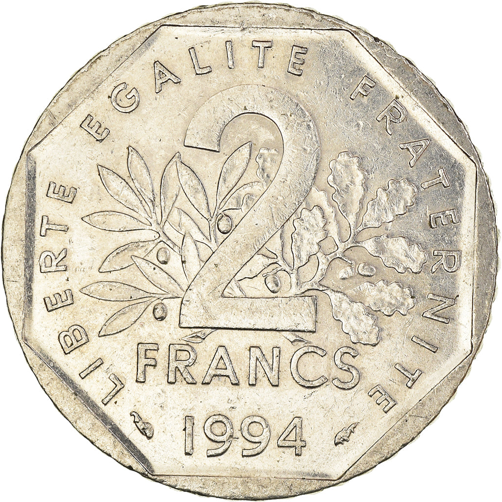 Moneta, Francia, 2 Francs, 1994