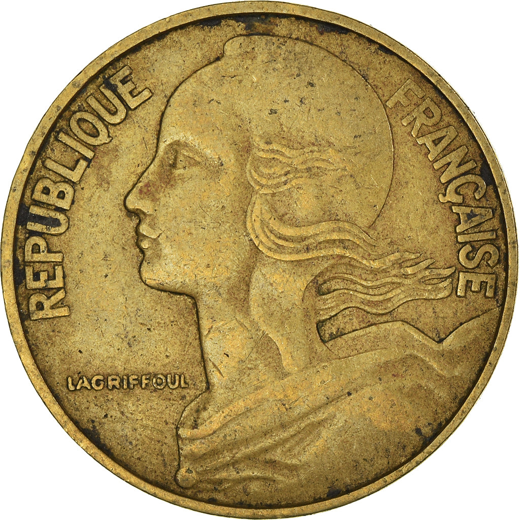 Moeda, França, 20 Centimes, 1962