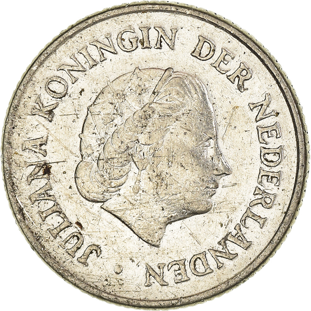 Moeda, Países Baixos, 25 Cents, 1963